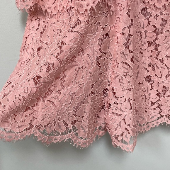 Everly Pink Lace Romper - Picture 6 of 9